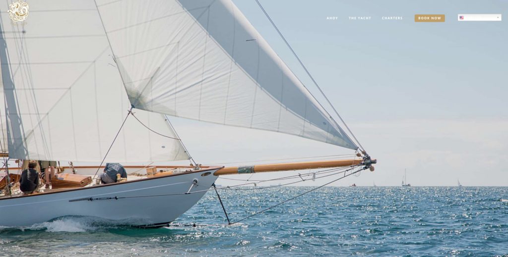 Kelpie Yacht Charters website homepage